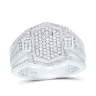 Sterling Silver Diamond Men's Ring 3/8 Cttw - Splendid Jewellery