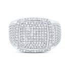 Sterling Silver Diamond Men's Ring 3/8 Cttw - Splendid Jewellery