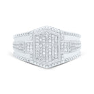 Sterling Silver Diamond Men's Ring 3/8 Cttw - Splendid Jewellery