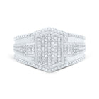 Sterling Silver Diamond Men's Ring 3/8 Cttw - Splendid Jewellery