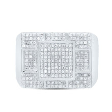 Load image into Gallery viewer, Sterling Silver Diamond Men's Ring 3/8 Cttw - Splendid Jewellery