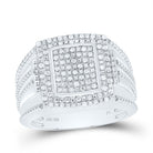 Sterling Silver Diamond Men's Ring 3/8 Cttw - Splendid Jewellery