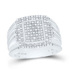 Sterling Silver Diamond Men's Ring 3/8 Cttw - Splendid Jewellery
