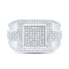 Sterling Silver Diamond Men's Ring 3/8 Cttw - Splendid Jewellery