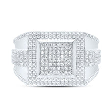 Load image into Gallery viewer, Sterling Silver Diamond Men's Ring 3/8 Cttw - Splendid Jewellery