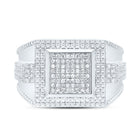 Sterling Silver Diamond Men's Ring 3/8 Cttw - Splendid Jewellery
