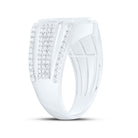 Sterling Silver Diamond Men's Ring 3/8 Cttw - Splendid Jewellery