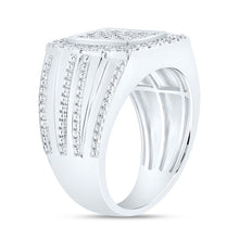 Load image into Gallery viewer, Sterling Silver Diamond Men's Ring 3/8 Cttw - Splendid Jewellery