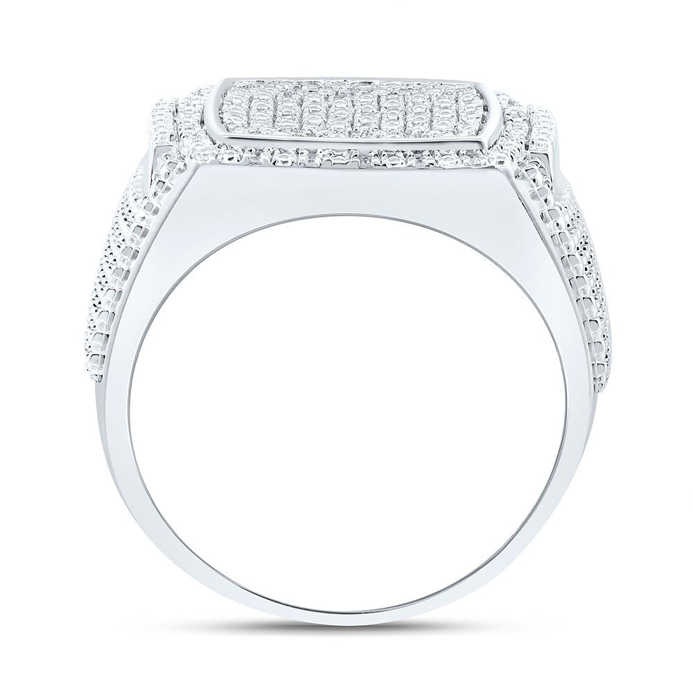 Sterling Silver Diamond Men's Ring 3/8 Cttw - Splendid Jewellery