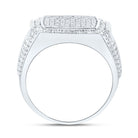 Sterling Silver Diamond Men's Ring 3/8 Cttw - Splendid Jewellery