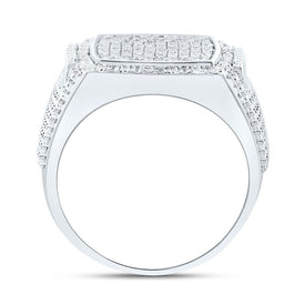 Sterling Silver Diamond Men's Ring 3/8 Cttw - Splendid Jewellery