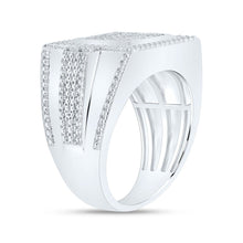 Load image into Gallery viewer, Sterling Silver Diamond Men's Ring 3/8 Cttw - Splendid Jewellery