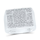 Sterling Silver Diamond Men's Ring 3/8 Cttw - Splendid Jewellery
