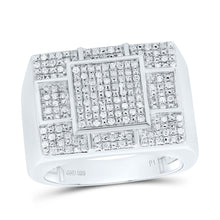 Load image into Gallery viewer, Sterling Silver Diamond Men's Ring 3/8 Cttw - Splendid Jewellery
