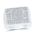 Sterling Silver Diamond Men's Ring 3/8 Cttw - Splendid Jewellery