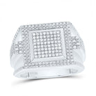 Sterling Silver Diamond Men's Ring 3/8 Cttw - Splendid Jewellery