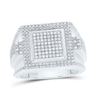 Sterling Silver Diamond Men's Ring 3/8 Cttw - Splendid Jewellery