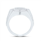 Sterling Silver Diamond Men's Ring 3/8 Cttw - Splendid Jewellery