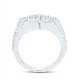 Sterling Silver Diamond Men's Ring 3/8 Cttw - Splendid Jewellery