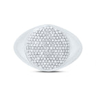 Sterling Silver Diamond Oval Men's Ring 5/8 Cttw - Splendid Jewellery