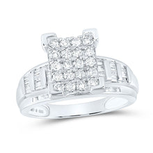 Load image into Gallery viewer, Sterling Silver Diamond Ring 1 Cttw - Splendid Jewellery