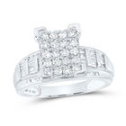 Sterling Silver Diamond Ring 1 Cttw - Splendid Jewellery