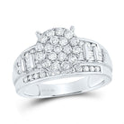 Sterling Silver Diamond Ring 1 Cttw - Splendid Jewellery