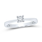Sterling Silver Diamond Ring 1/12 Cttw - Splendid Jewellery