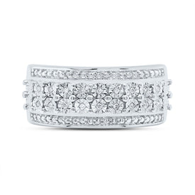 Sterling Silver Diamond Ring 1/20 Cttw - Splendid Jewellery