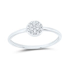 Sterling Silver Diamond Ring 1/20 Cttw - Splendid Jewellery