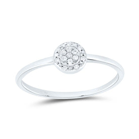 Sterling Silver Diamond Ring 1/20 Cttw - Splendid Jewellery