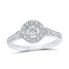 Sterling Silver Diamond Ring 1/20 Cttw - Splendid Jewellery