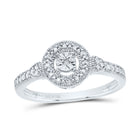 Sterling Silver Diamond Ring 1/20 Cttw - Splendid Jewellery