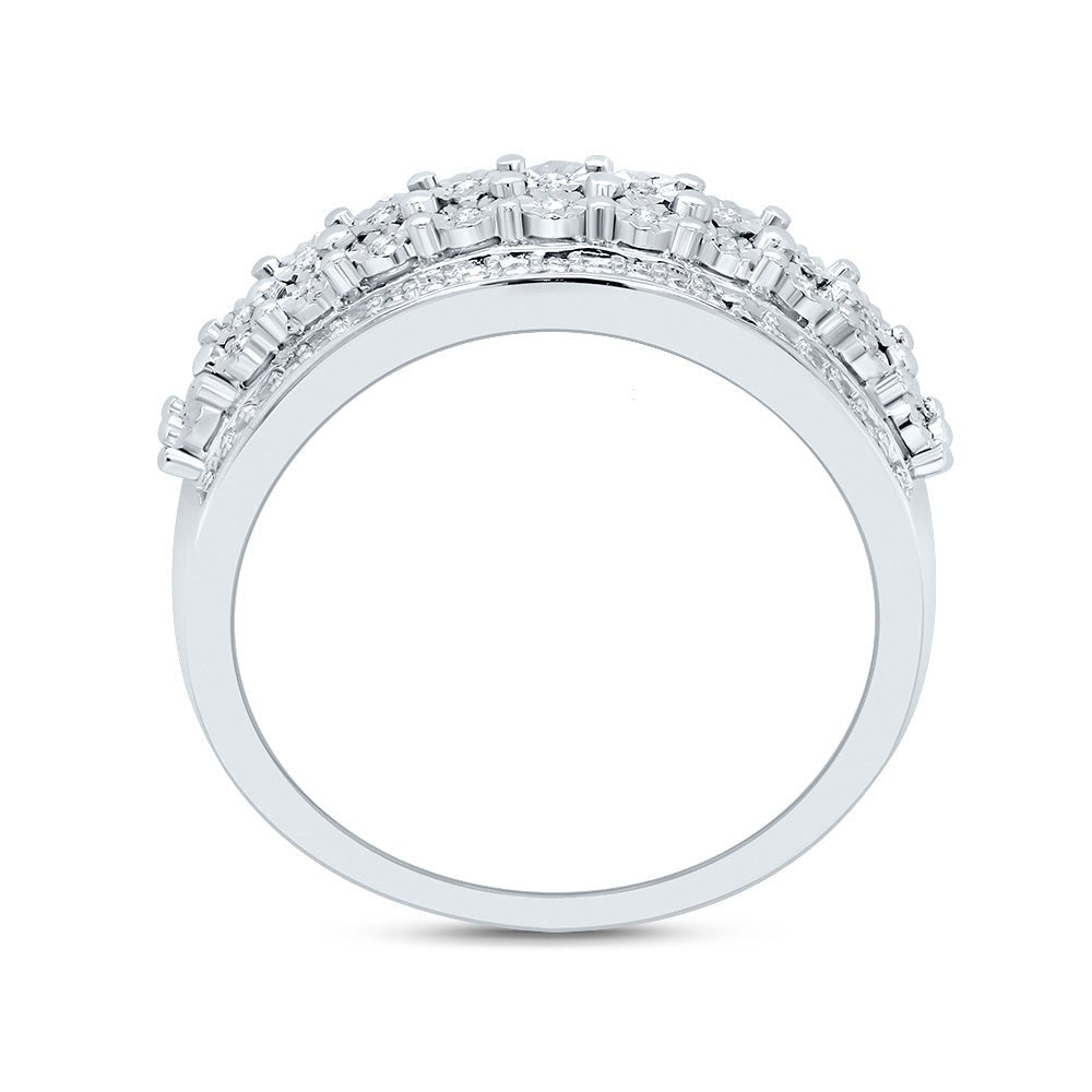 Sterling Silver Diamond Ring 1/20 Cttw - Splendid Jewellery