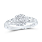 Sterling Silver Diamond Ring 1/6 Cttw - Splendid Jewellery