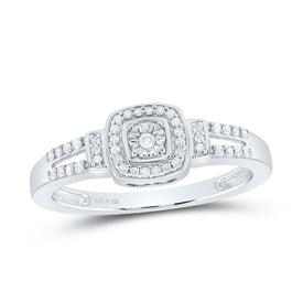 Sterling Silver Diamond Ring 1/6 Cttw - Splendid Jewellery