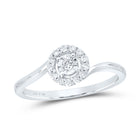 Sterling Silver Diamond Ring 1/6 Cttw - Splendid Jewellery