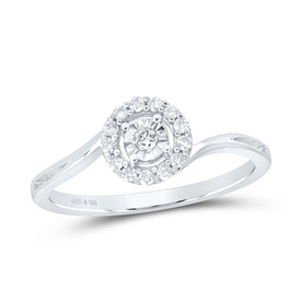 Sterling Silver Diamond Ring 1/6 Cttw - Splendid Jewellery