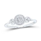 Sterling Silver Diamond Ring 1/8 Cttw - Splendid Jewellery