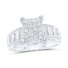 Sterling Silver Diamond Ring 3/4 Cttw - Splendid Jewellery