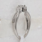Sterling Silver Princess Diamond Solitaire Promise Bridal Ring 1/8 Cttw - Splendid Jewellery