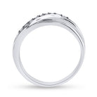 Sterling Silver Round Brown Diamond Wedding Band Ring 1/4 Cttw - Splendid Jewellery