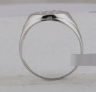 Sterling Silver Round Diamond Fashion Mens Ring 1/6 Cttw - Splendid Jewellery