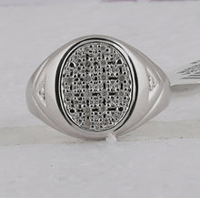 Load image into Gallery viewer, Sterling Silver Round Diamond Fashion Mens Ring 1/6 Cttw - Splendid Jewellery