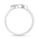 Sterling Silver Round Diamond Gift Heart Ring 1/20 Cttw - Splendid Jewellery