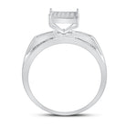 Sterling Silver Round Diamond Gift Micro Pave Ring 1/8 Cttw - Splendid Jewellery