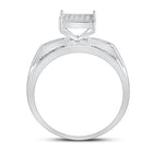 Sterling Silver Round Diamond Gift Micro Pave Ring 1/8 Cttw - Splendid Jewellery
