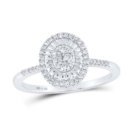 Sterling Silver Round Diamond Gift Ring 1/4 Cttw - Splendid Jewellery