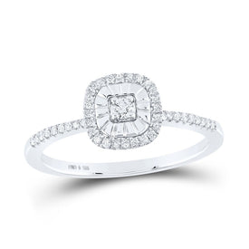 Sterling Silver Round Diamond Gift Ring 1/5 Cttw - Splendid Jewellery