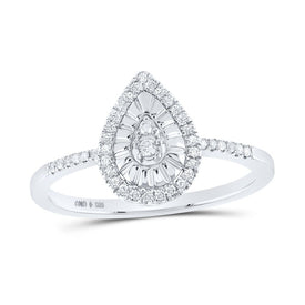 Sterling Silver Round Diamond Gift Ring 1/6 Cttw - Splendid Jewellery